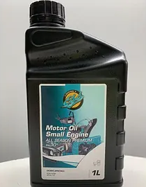 Svart flaske med motorolje